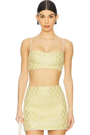 ALEXIS Evie top en color oro metálico talla L en - Metallic Gold. Talla L (también en M, S).