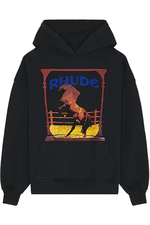 Rhude Sudadera cadre en color negro talla L en - Black. Talla L (también en M, S, XL/1X).