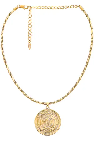 Ettika Gargantilla statement disc en color oro metálico talla all en - Metallic Gold. Talla all.