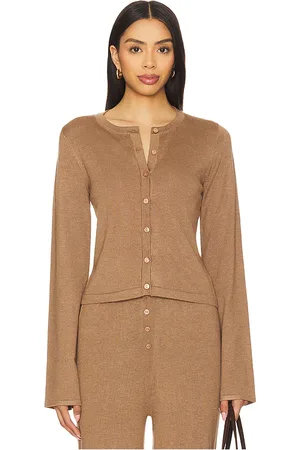 SNDYS Top con botones august en color talla L en - Brown. Talla L (también en M, S, XL, XS, XXL, XXS).