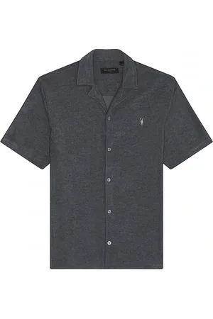 AllSaints Camisa botones felix en color azul marino talla L en - Navy. Talla L (también en M, S, XL/1X).
