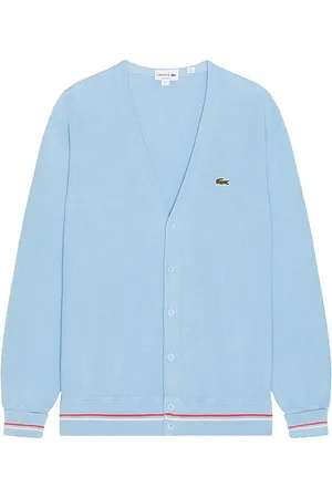 Lacoste Cárdigan relaxed en color bebe azul talla 3 en - Baby Blue. Talla 3 (también en 4, 5, 6).