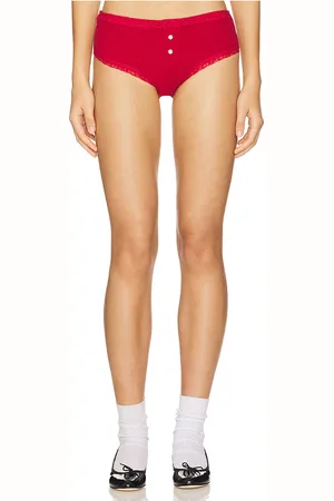 Frankies Bikinis Costilla corta bluebell en color rojo talla L en - Red. Talla L (también en M, S, XL, XS, XXS).