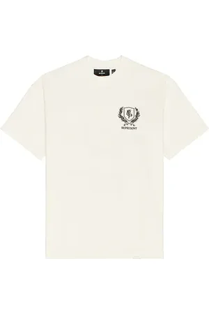 Represent Camiseta crest en color blanco talla L en - White. Talla L (también en M, XL/1X).