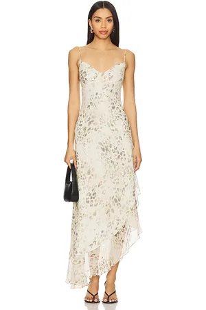 Lovers And Friends Vestido largo maggie en color crema talla L en - Cream. Talla L (también en M, S, XL, XS, XXS).