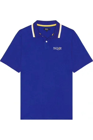 Malbon Golf Grasse pique polo en en color talla M en - Blue. Talla M (también en S, XL/1X).