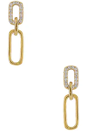 Shashi Pendientes justice en color oro metálico talla all en - Metallic Gold. Talla all.