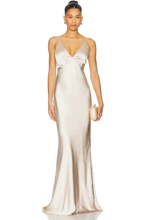 Lovers And Friends Vestido largo alani en color beige talla L en - Beige. Talla L (también en M, S, XL, XS, XXS).