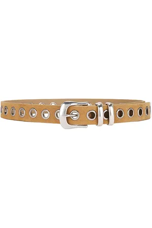Understated Leather Cinturón eyelet en color talla M en - Brown. Talla M (también en XS/S).