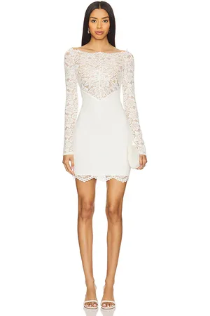 House of Harlow Vestido romy en color talla L en - White. Talla L (también en M, S, XL, XS, XXS).