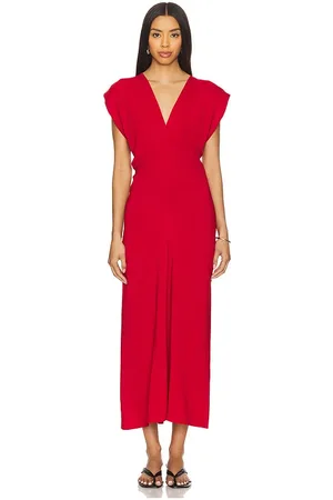 St Agni Maxivestido en color rojo talla M en - Red. Talla M (también en S, XS).