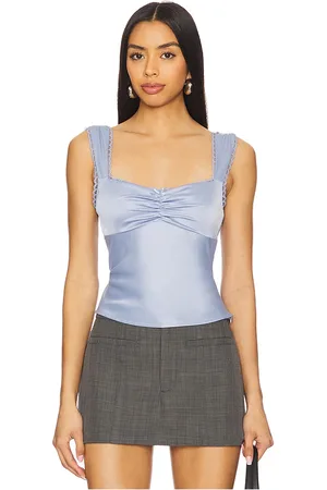 Nialaya Yolanda top en color bebe azul talla L en - Baby Blue. Talla L (también en M, S, XL, XS).