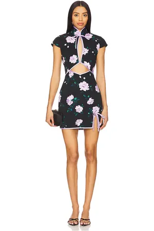Sau Lee Vestido betsy en color negro talla 0 en - Black. Talla 0 (también en 00, 10, 2, 4, 6, 8).