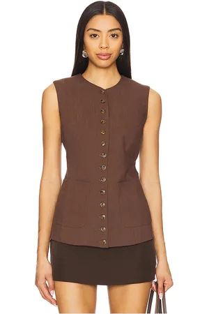 heartLoom Chaleco josette en color marrón talla L en - Brown. Talla L (también en M, S, XL, XS).