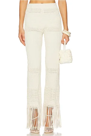 Nanushka Pantalones miciel en color talla L en - Cream. Talla L (también en M, S, XS).