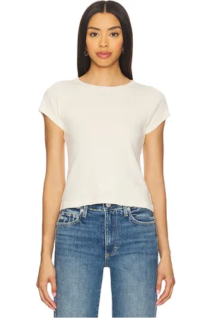 AMO DENIM Camiseta baby en color crema talla L en - Cream. Talla L (también en M, S, XS).