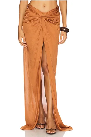 GIUSEPPE DI MORABITO Falda anudada en color óxido talla 36 en - Rust. Talla 36 (también en 38, 40, 42).