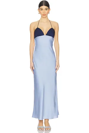 Nialaya Vestido wolfe en color bebe azul talla L en - Baby Blue. Talla L (también en M, S, XL).