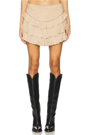 Understated Leather Minifalda frill en color talla M en - . Talla M (también en S, XS).