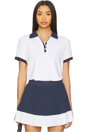 Varley Wisley performance polo top en color blanco talla L en - White. Talla L (también en M, S, XL, XS).