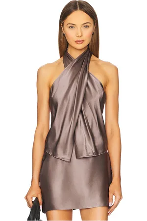 The Sei Top halter cruzado en color gris talla 0 en - Grey. Talla 0 (también en 2, 6).