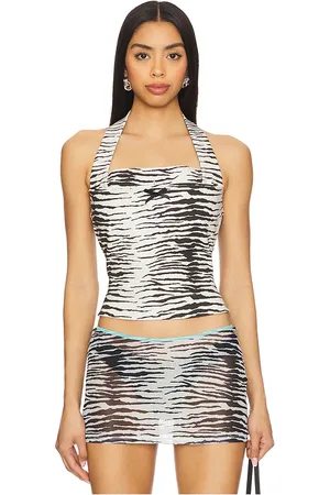Miaou Mikalea top en color white, black talla L en - White, Black. Talla L (también en M, S, XL, XS).