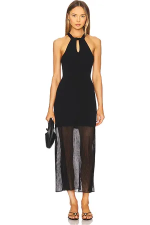 Rails Vestido midi marlin en color talla L en - Black. Talla L (también en M, S, XL, XS).