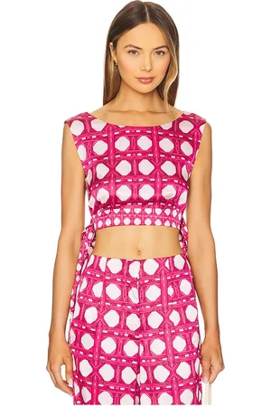 MISA Top sin mangas olena en color fucsia talla L en - Fuchsia. Talla L (también en M, S, XL, XS).