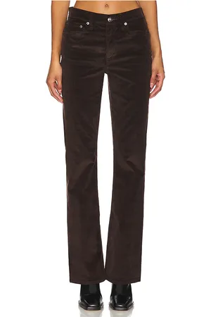 RAG&BONE Pantalón de tiro medio con corte de bota peyton en color marrón talla 30 en - Brown. Talla 30 (también en 31).