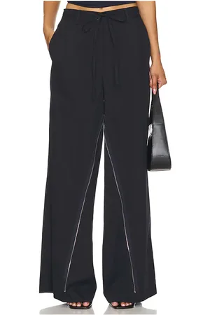 Helmut Lang Pantalón ancho con refuerzo en color talla M en - Navy. Talla M (también en S).