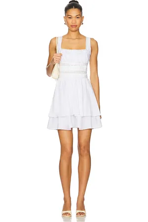 ASTR Minivestido dress en color talla L en - White. Talla L (también en M, S, XS).