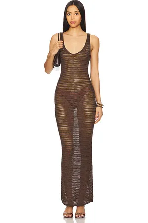 House of Harlow Vestido emilee en color chocolate talla L en - Chocolate. Talla L (también en M, S, XL, XS).