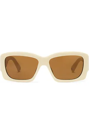 Jacquemus Gafas de sol croisiere en color neutral talla all en Sandy Gold & Matte Brown - Neutral. Talla all.