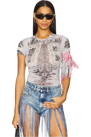 Diesel Top dana en color gris claro talla S en - Light Grey. Talla S (también en XS).