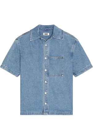 Saks Fifth Avenue Camisa manga corta mariner en color azul talla M en - Blue. Talla M (también en S).