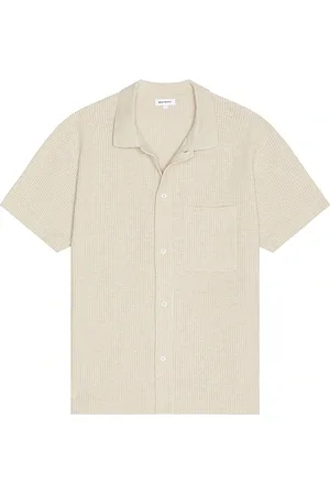 Norse projects Gustav crochet jersey shirt en color nude talla M en - Nude. Talla M (también en S, XL/1X).