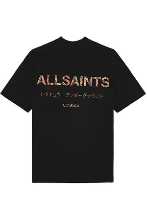 AllSaints Camiseta cuello redondo underground en color negro talla L en - Black. Talla L (también en M, S, XL/1X).