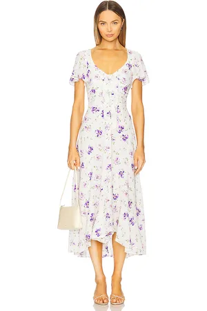 Cinq A Sept Vestido midi dress en color ivory talla 00 en - Ivory. Talla 00 (también en 10, 2, 4).