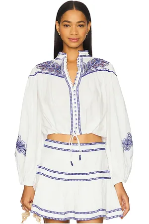Scarlett Poppies Zilleno top en color blanco talla L en - White. Talla L (también en M, S, XL, XS).