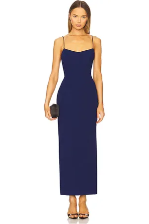 Amanda Uprichard Maxivestido larence en color talla L en - Navy. Talla L (también en M).