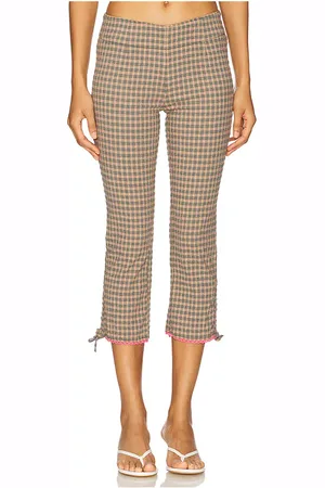 Free People Pantalones capri ajustados feeling flirty en color taupe talla 0 en - Taupe. Talla 0 (también en 10, 12