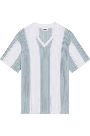 Saks Fifth Avenue Camiseta de fútbol oversized en color white,baby blue talla L en - White,Baby Blue. Talla L (también en M, S, XL/1X).