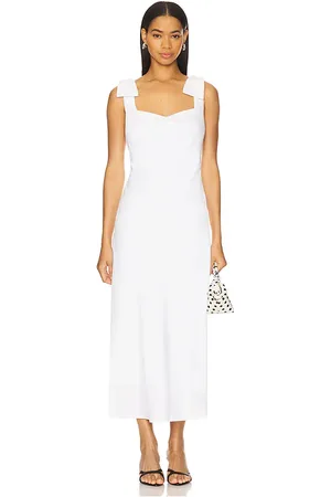 ASTR Vestido midi dress en color talla L en - White. Talla L (también en M, S, XL, XS).