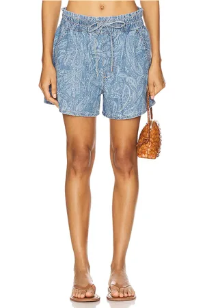 VERONICA BEARD Wilder short en color azul talla M en - Blue. Talla M (también en S, XL, XS).