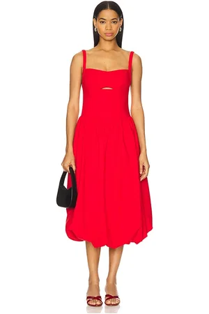 ASTR Maxivestido dress en color talla L en - Red. Talla L (también en M, S, XL, XS).