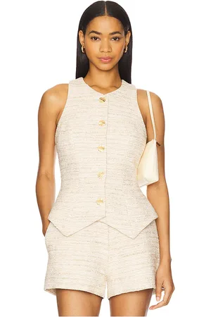 Matthew Bruch Chaleco de tweed en color beige talla 0 en - Beige. Talla 0 (también en 10, 2, 4, 6).