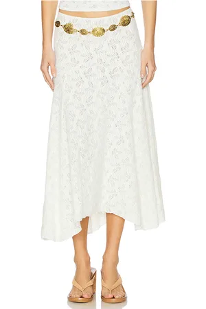 Lioness Falda tidal en color blanco talla L en - White. Talla L (también en XL, XS).