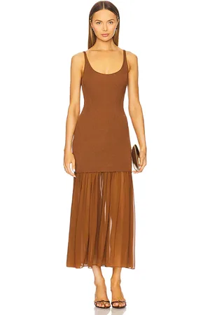 A.L.C. Vestido micky en color cognac talla L en - Cognac. Talla L (también en M, S, XL, XS).