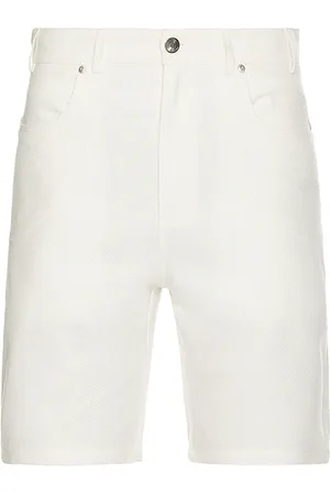 Saks Fifth Avenue Sands linen panel shorts en color crema talla L en - Cream. Talla L (también en M, S, XL/1X).