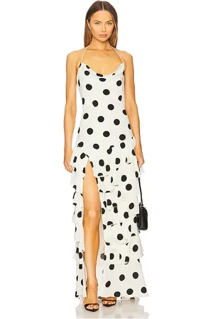 MAJORELLE Vestido largo brandi en color ivory talla L en - Ivory. Talla L (también en M, S, XL, XS, XXS).